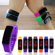 Load image into Gallery viewer, New Silicone Unisex Watchband Women Men LED Digital Screen Watch  Sports Watches Fashion Outdoor Wristwatches for student kids